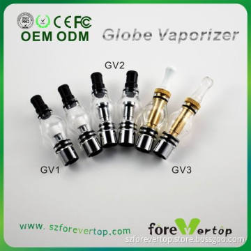 Wax Oil Dry Herb Vaporizer Glass Globe Vaporizer with 510 Drip Tips
